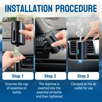 Désodorisant électrique pour voiture, diffuseur d'arôme automatique, ventilation de voiture, huile essentielle, humidificateur de brume, diffuseur de parfum, aromathérapie 6