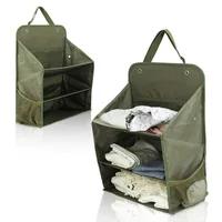 Three-section Hanging Storage Bag Foldable Dustproof and Waterproof Fabric Portable Luggage Storage Bag for Clothing 1