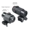 Eotech 558 Holographic Collimator Red Dot Sight G43/G33 3X G45 5X Magnifier Airsoft Equipments Hunting W/20mm Mount& QD Lever 4