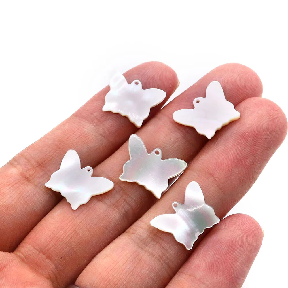

10pcs/pack Natural Seawater Shell Butterfly Shape Charms for Jewelry Making DIY Necklaces Bracelet Earring Pendants Accessories