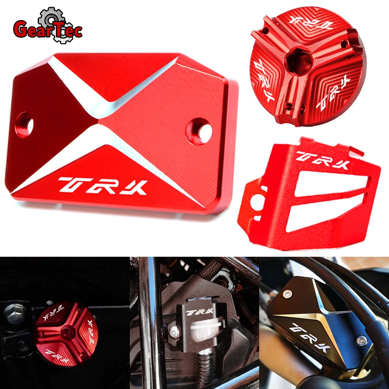 

For BENELLI TRK 502 X TRK502 TRK502X 2023 Motorcycle Accessories Front Rear Brake Fluid Reservoir Guard Protector Oil Filler Cap