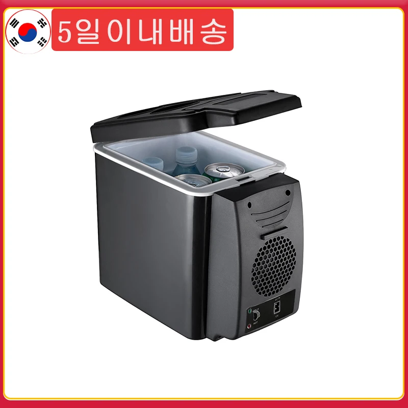 

Portable 12V 6 Liter Car Mini Refrigerator Lightweight Dual-Use Insulated Cooler Warmer Box Container