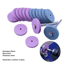 10pcs/lot 20mm Dremel Accessories Mini Drill Grinding Buffing Wheel Stone Polishing Pad for Bench Grinder Dremel Rotary Tool