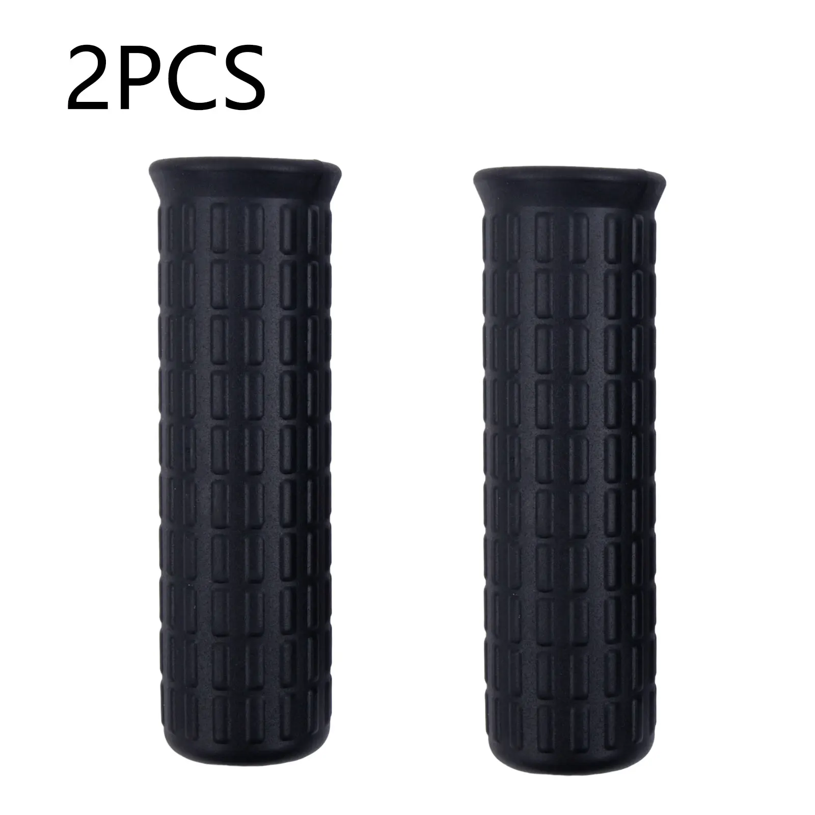Manijas Goma Para Carretilla - 4 Unidades Antideslizantes - Repuesto Universal 114x20mm Negro