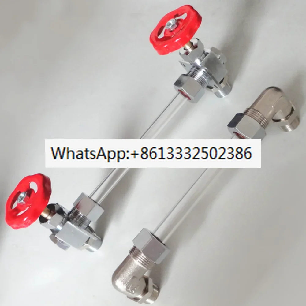 Livello Dell'Acqua Tubo Di Vapore In Vetro Calibro Di Sughero Tubo Di Vetro A 3 Rami Gomito Generatore Di Vapore Caldaia Livello Dell'Acqua Gomito Art