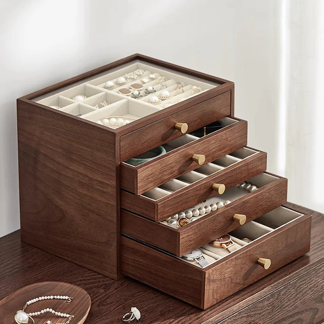 Luxury Large Wooden Jewelry Box Storage  Wood Jewelry Storage Box Organizer  - Wood - Aliexpress