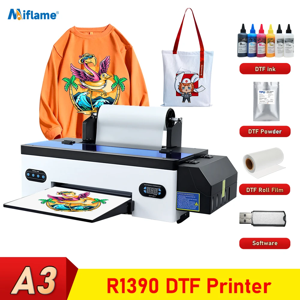 A3 DTF Printer For Epson R1390 Directly Heat Transfer Print For Hoodies  Textile Fabric DTF Printer Tshirt Printer Machine A3 - AliExpress