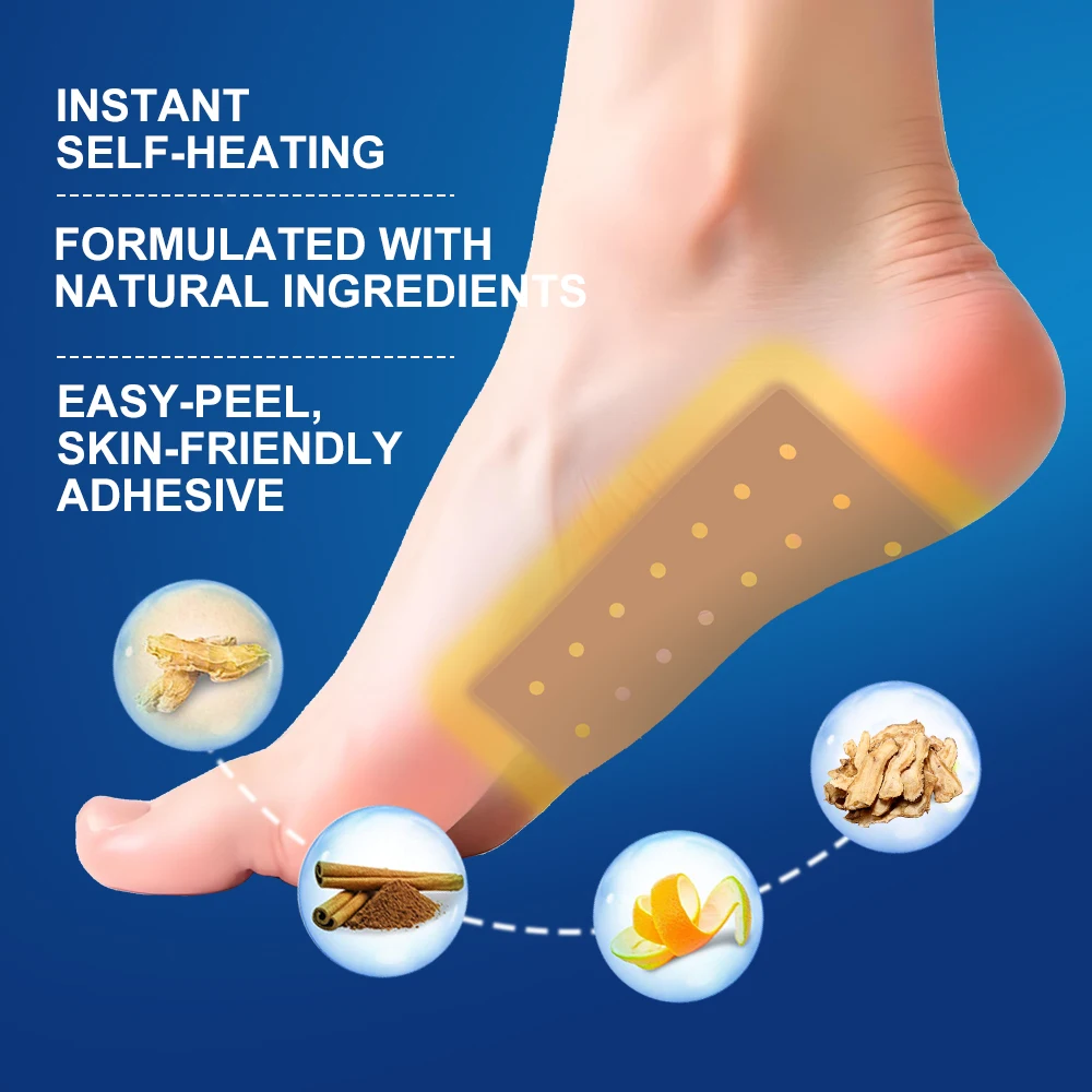 8/24Pcs Sumifun Heel Pain Relief Cream Foot Fasciitis Achilles Tendonitis Ointment Plantar Bone Spur Ache Medical Care Plaster