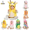 MICHLEY Spring Giraffe Baby Romper Bodysuit Sleeveless Newborn Clothes Infant Toddler Clothing Romper Halloween For Girl Boy 1
