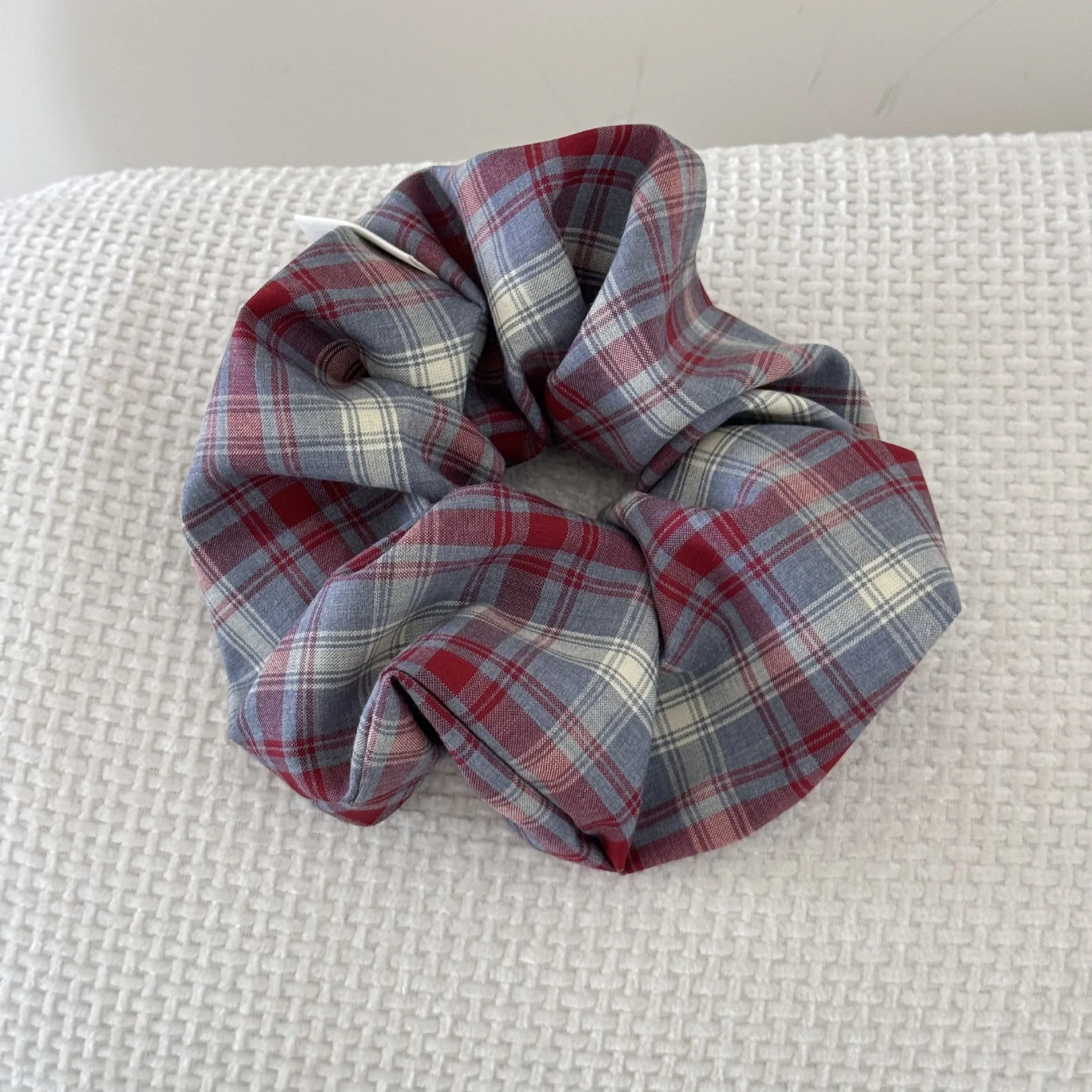 Korean Plaid Retro Hair Band & Ponytail Scrunchies - Vintage Fashion Accessory