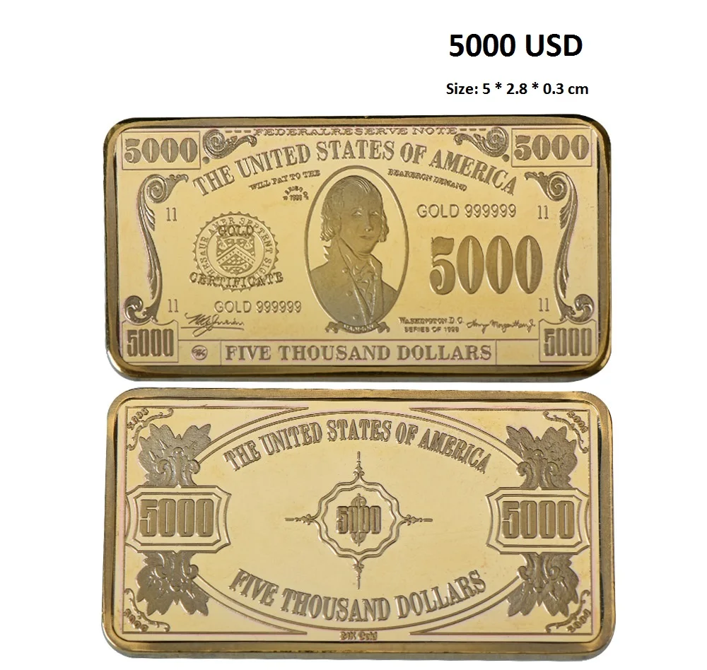 Luxurious Gold/Silver Plated US Dollar Design Souvenir Coin Set - Elegant Collectible and Business Gift
