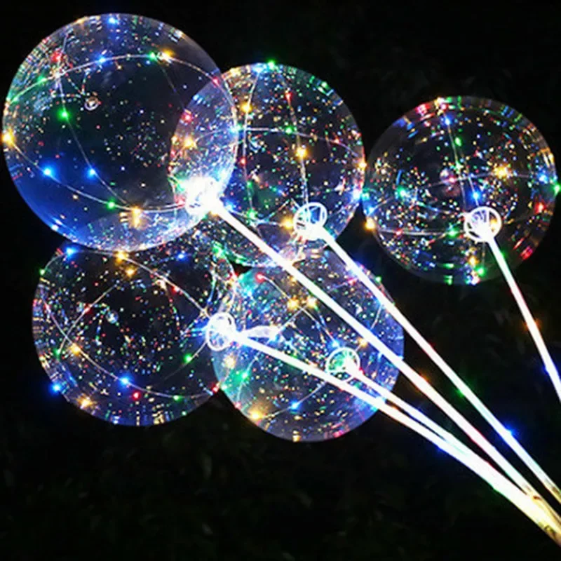 10 Palloncini Bobo Riutilizzabili In PVC Trasparente A Bocca Larga - Per Feste, Compleanni, Decorazioni Con Snack E Fiori - 3