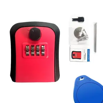 Wall Mount Key Storage Secret Box Organizer 4 Digit Combination Password Security Code Lock No Key Home Key Safe Box 3