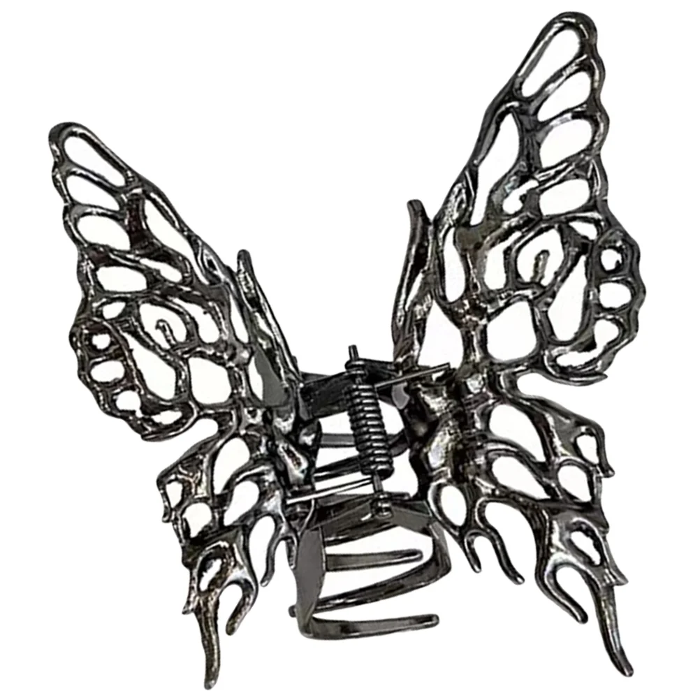 

Hair Barrettes Butterfly Clip Back Head Plate Large Shark (black Clip) Butterflies Clips Claw for Women Girls Jaw Miss