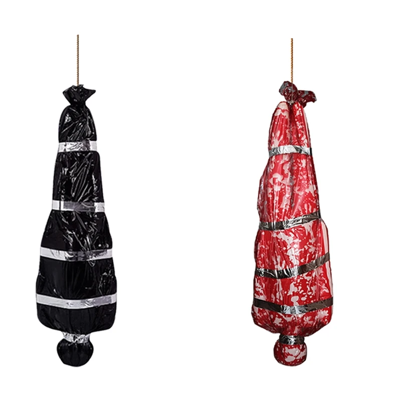 

59 дюймов Хэллоуин труп реквизит набор двор жуткий кожух украшение ужас кровавый мешок с привидениями подвесные украшения для дома розничная продажа