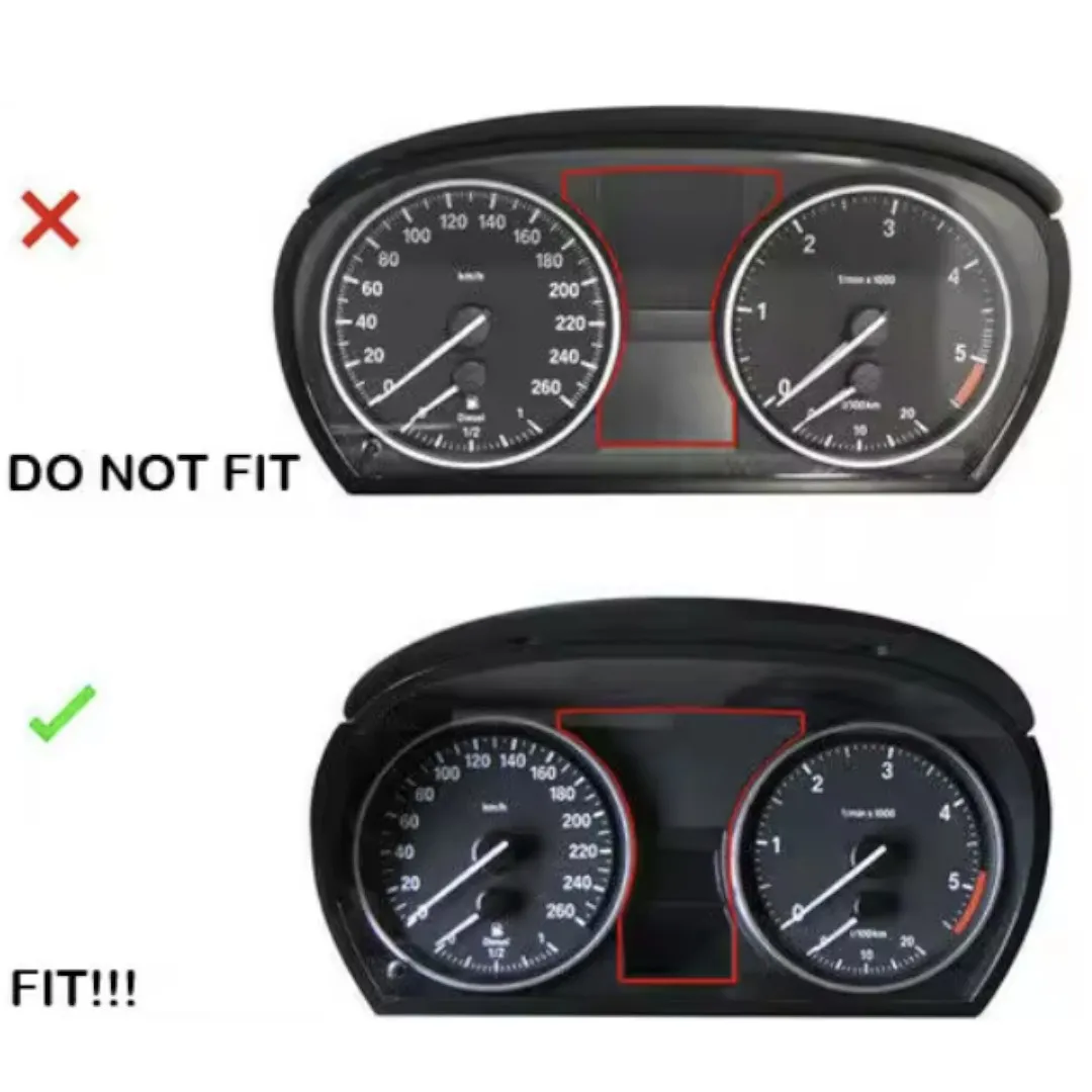 2개 매트 실버 대시보드 다이얼 게이지 링 베젤 트림 BMW E91 E90 E92 E93 M3용