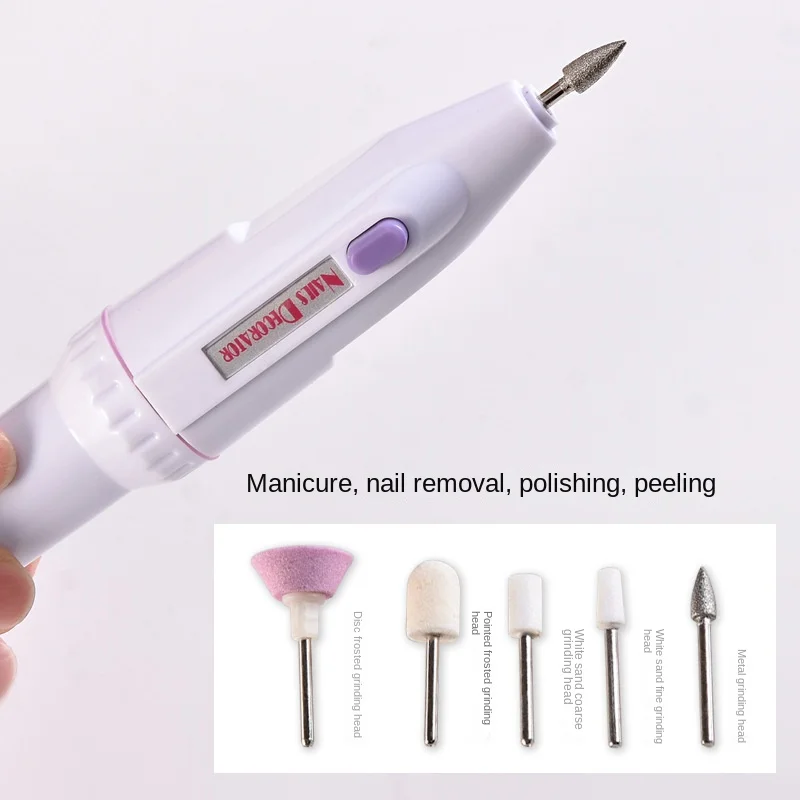 Description Picture 6 of item5 In 1 Professional MINI Electric Nail Drill Kit Manicure Pedicure Grinding Polishing Nail Art Sanding File Pen Tools Machine