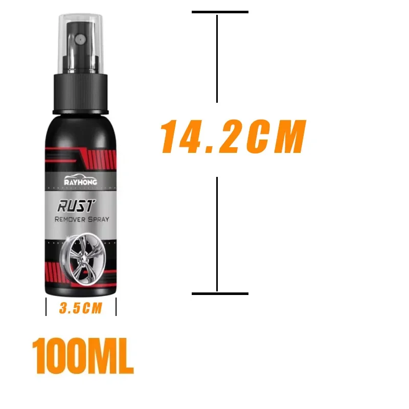 100ml Multi Purpose Car Maintenance Iron Powder Cleaning Rust Remover Metal Surface Defender Auto Rim Super Cleaner Lubricant