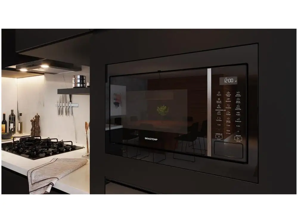 Micro-ondas Brastemp 32L de Embutir Preto - 110V 3