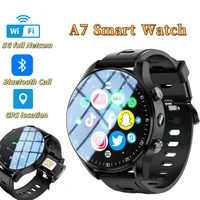 SIM Dual camera Smartwatch A7128G 4G smartwatch Video Call Trail tracker with Wifi GPS waterproof Google Play Store for men