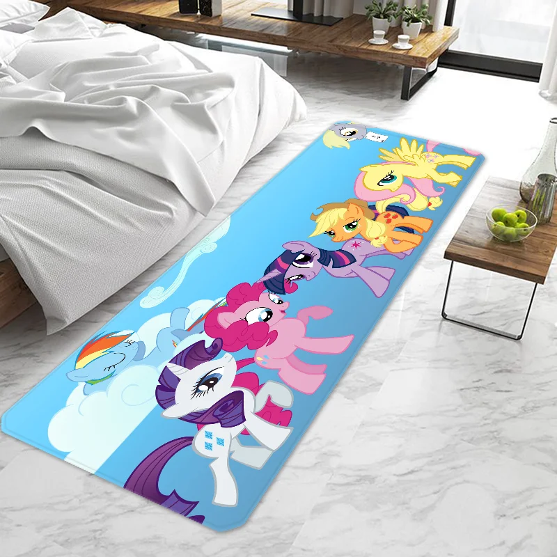 

Cute Funny My Little Pony Entrance Doormat Non-slip Washable Kitchen Carpet Living Room Hallway Rugs Door Mats Bathroom Bath