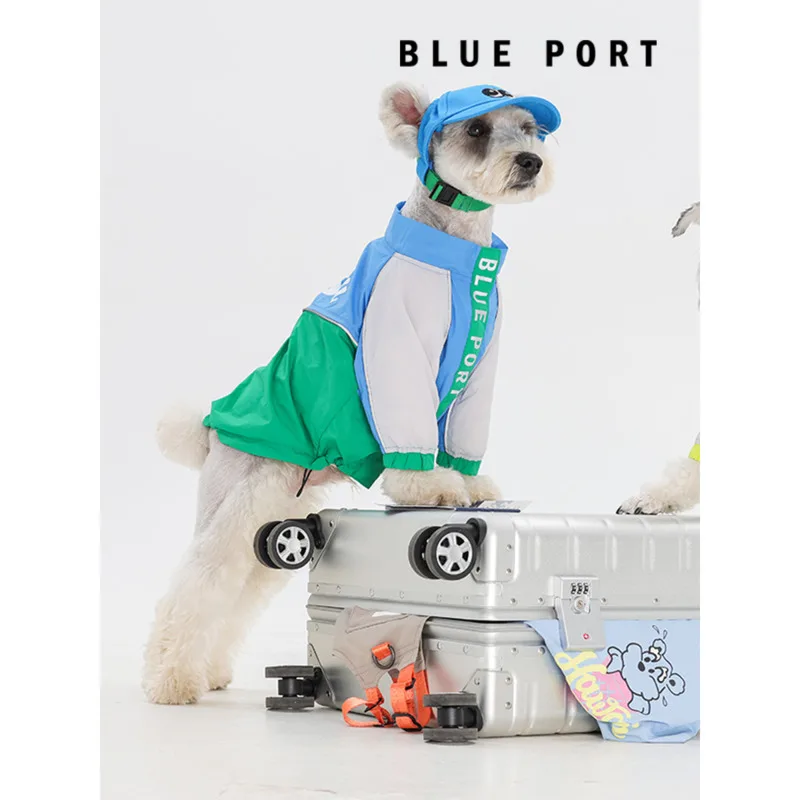 

BluePort Pet Sunscreen Sprinkler Coat Small And Medium Sized Dog Windproof And Water Splashing Spring/Summer Coat Thin