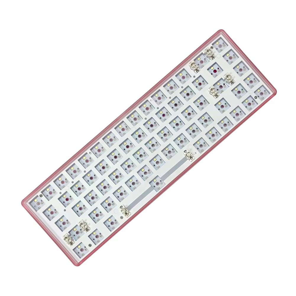 DIY 기계식 키보드 단추 백라이트 스위치 테스터, 컴퓨터 액세서리용 3 모드 연결, 68 키