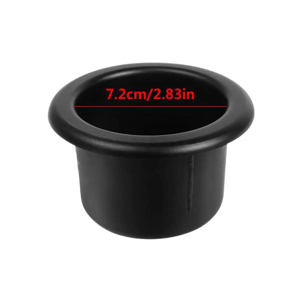 2 Pcs Black Plastic Cup Holder Insert for Sofa Boat RV Couch Recliner Poker  Table