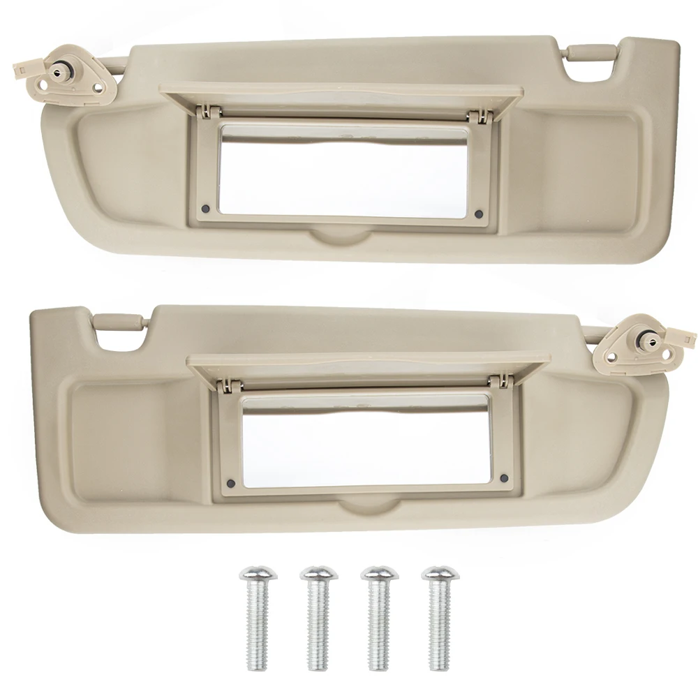 

1 Pair/2 Pcs Driver & Passenger Side Sun Visor for Honda Civic 2006-2010 Visor Assembly 83230-SNA-A01ZB Car Accessories Beige