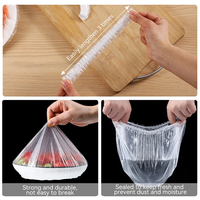 Plastic Wrap Cling Film Food  Plastic Kitchen Use Cling Film - 100pc  Disposable - Aliexpress