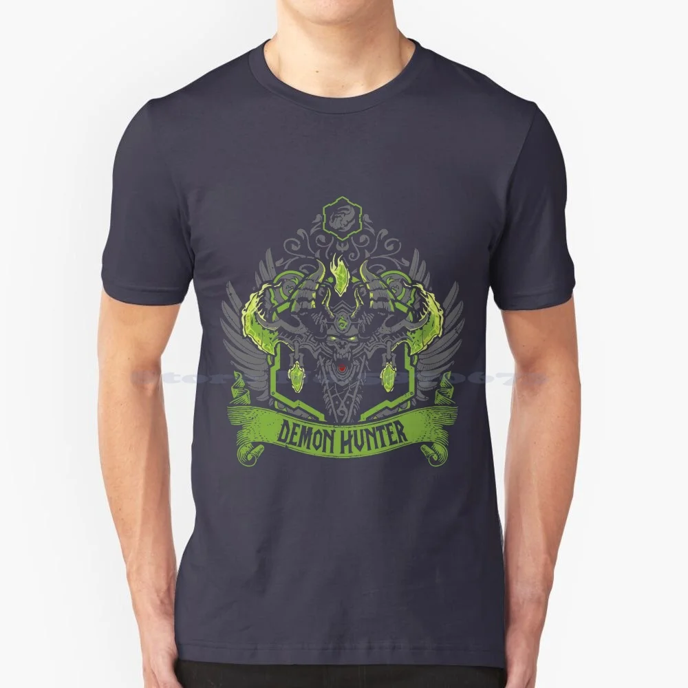 Demon Hunter-Elite Edition T Shirt 100% Cotone Tee World Of Alliance World Of Fangirl Wow World Of Classic World Of Game World