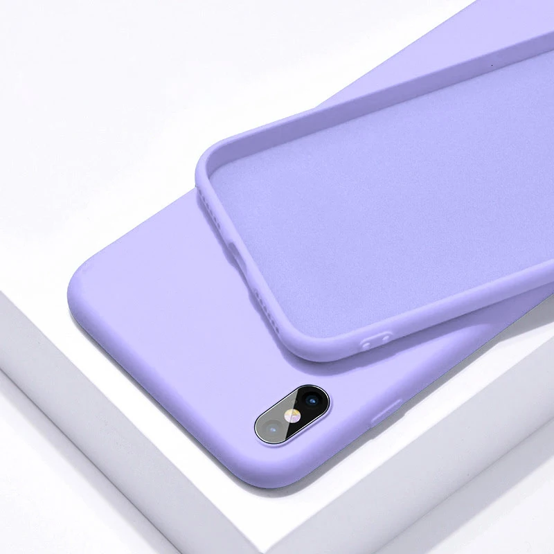 Vibrant Matte Liquid Silicone Soft Bumper Phone Case