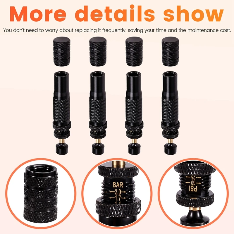 Automatic Tire Deflator,10-30 PSI/0.7-2 BAR Adjustable Tire Deflator Kit,Air Down Deflators Offroad Accessories