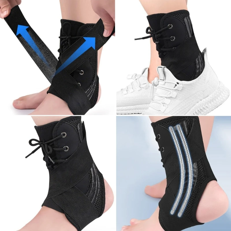 Adjustable Ankle Support Ankle Brace Stabilizer Lace Up Compression Injury Recovery Sprain Wrap ankle support ankle straps fitness ankle straps ankle support brace