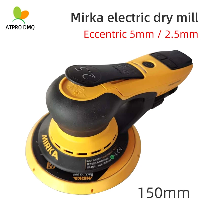 Levigatrice A Secco Elettrica Da 6 Pollici Mirka Levigatrice Circolare Da 150Mm Eccentrica Levigatrice Per Carta Vetrata Abrasiva Senza Polvere Per Au