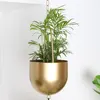 hanging flower pots creative metal plant baskets