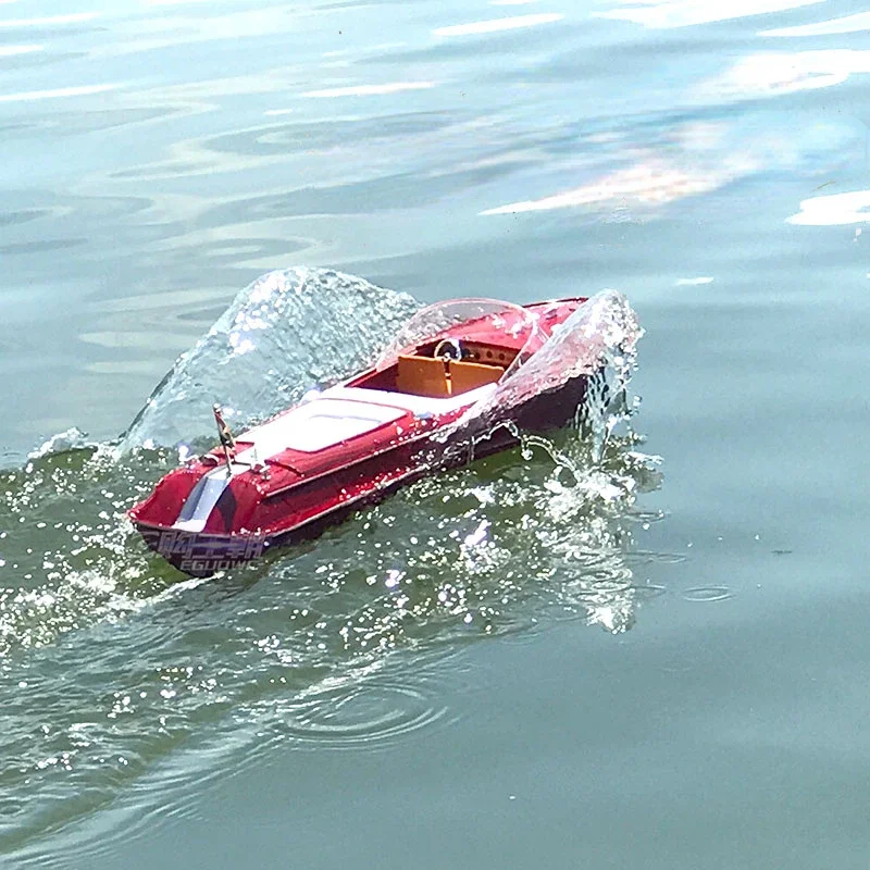 RC Speed Boat High-horsepower Electric Yacht Cruise Model Racing Boat Boy Water Classic Retro Toy Boat 3