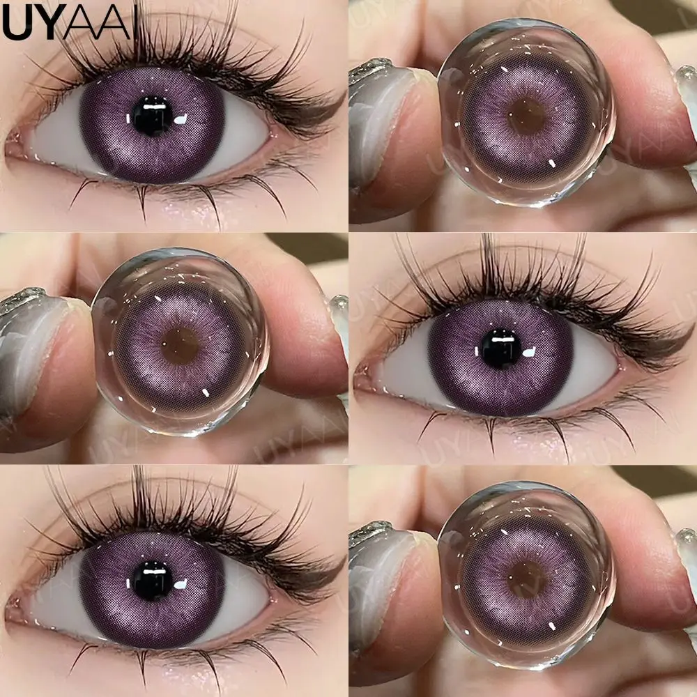 Vibrant Violet Fashion Contact Lenses - High Quality Soft Lenses for Eye-Catching Party Makeup