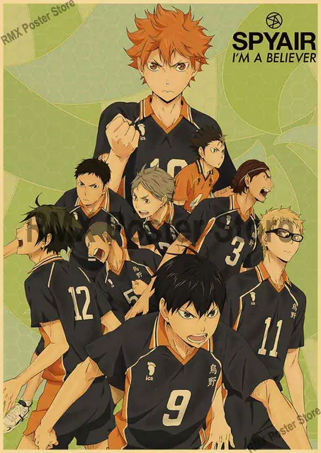 777 Tri-Seven Entretenimento Haikyu !! Poster Manga Anime Voleibol