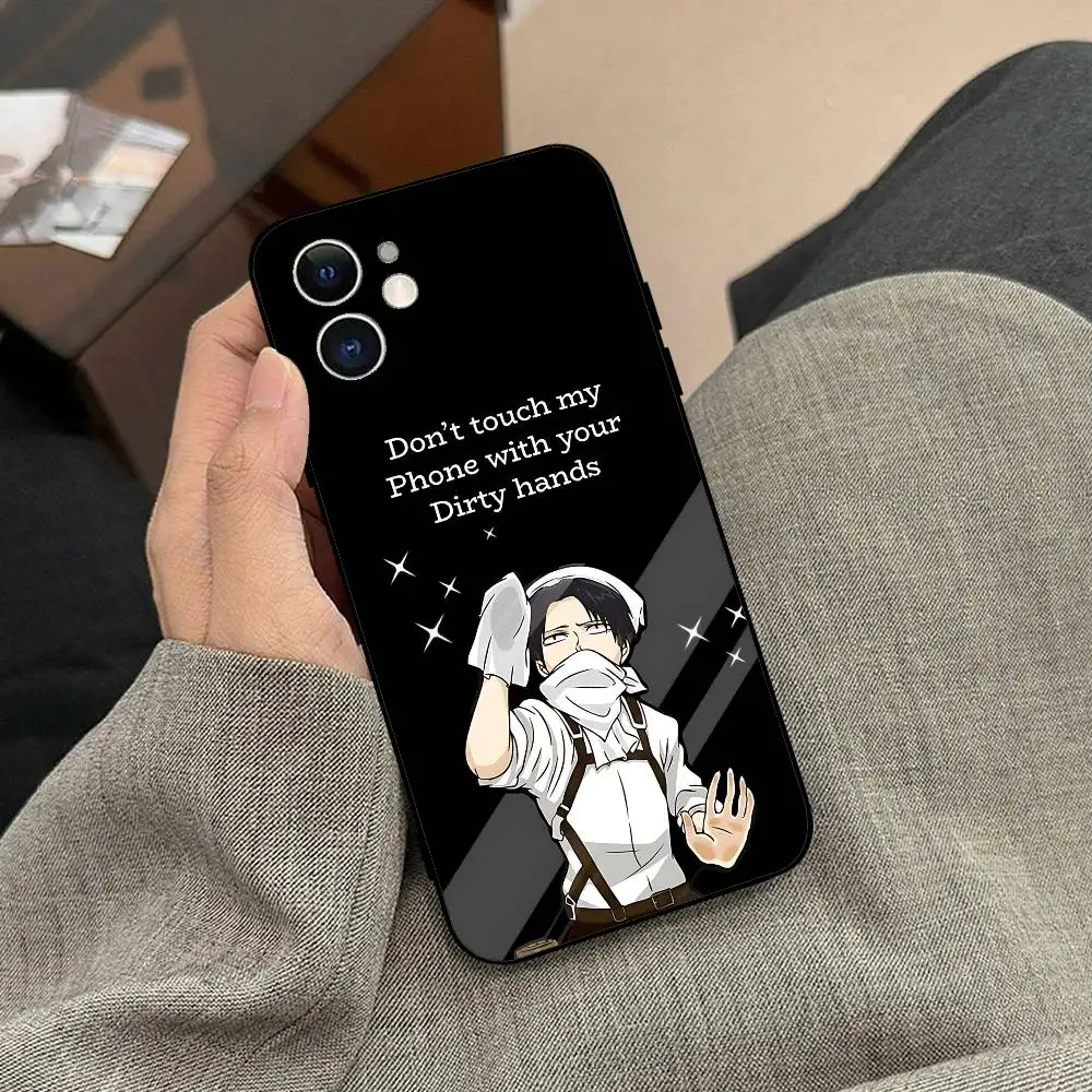 Levi Ackerman Attack On Titan Black Phone Case