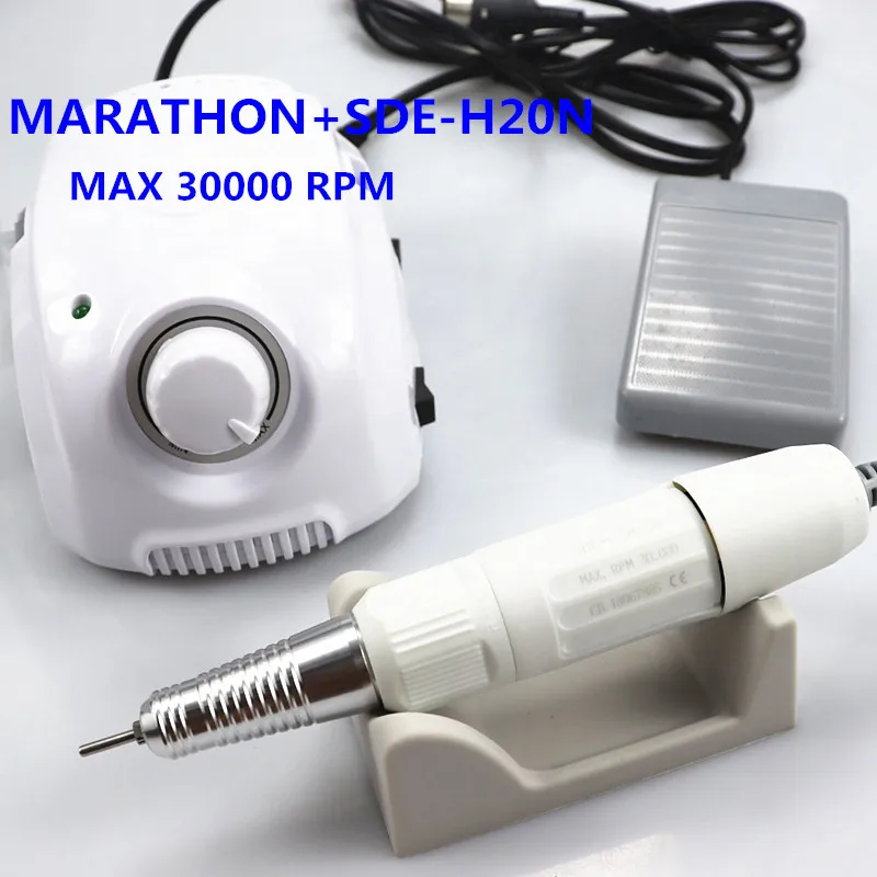 BT LAAOVE Champion-3 Control Box 65W 50000RPM High Quality Handle Electric Nail Drill Polish Machine Manicure Nail Drill Set 3