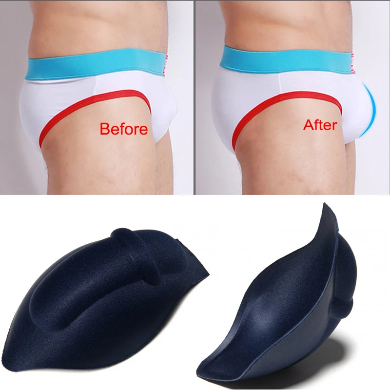 Men's Enlarge Push Up Inner Briefs Pad Penis Pouch Pad Enhance Frontal  Underwear