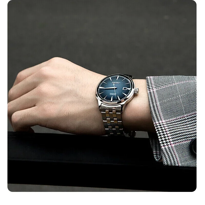 SEIKO Presage Men Automatic Mechanical Japanese Stainless Steel Watch