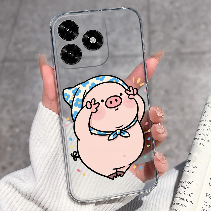 Cute Panda Puppy Soft Silicone TPU Clear Phone Case Back Cover