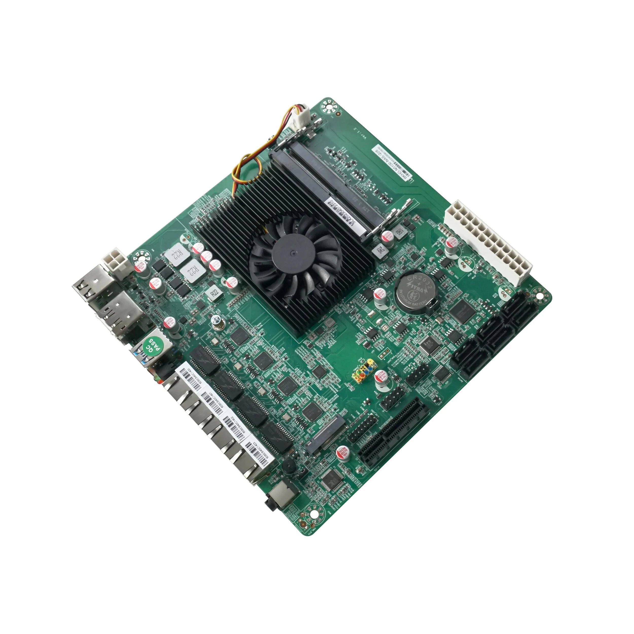 Yohirs 4x2.5G Lan NAS Mainboard Intel N5105 N5100 mini itx industrial PC 6xSATA3.0 PCIe 17x17CM Soft Routing Motherboard 2*DDR4 4