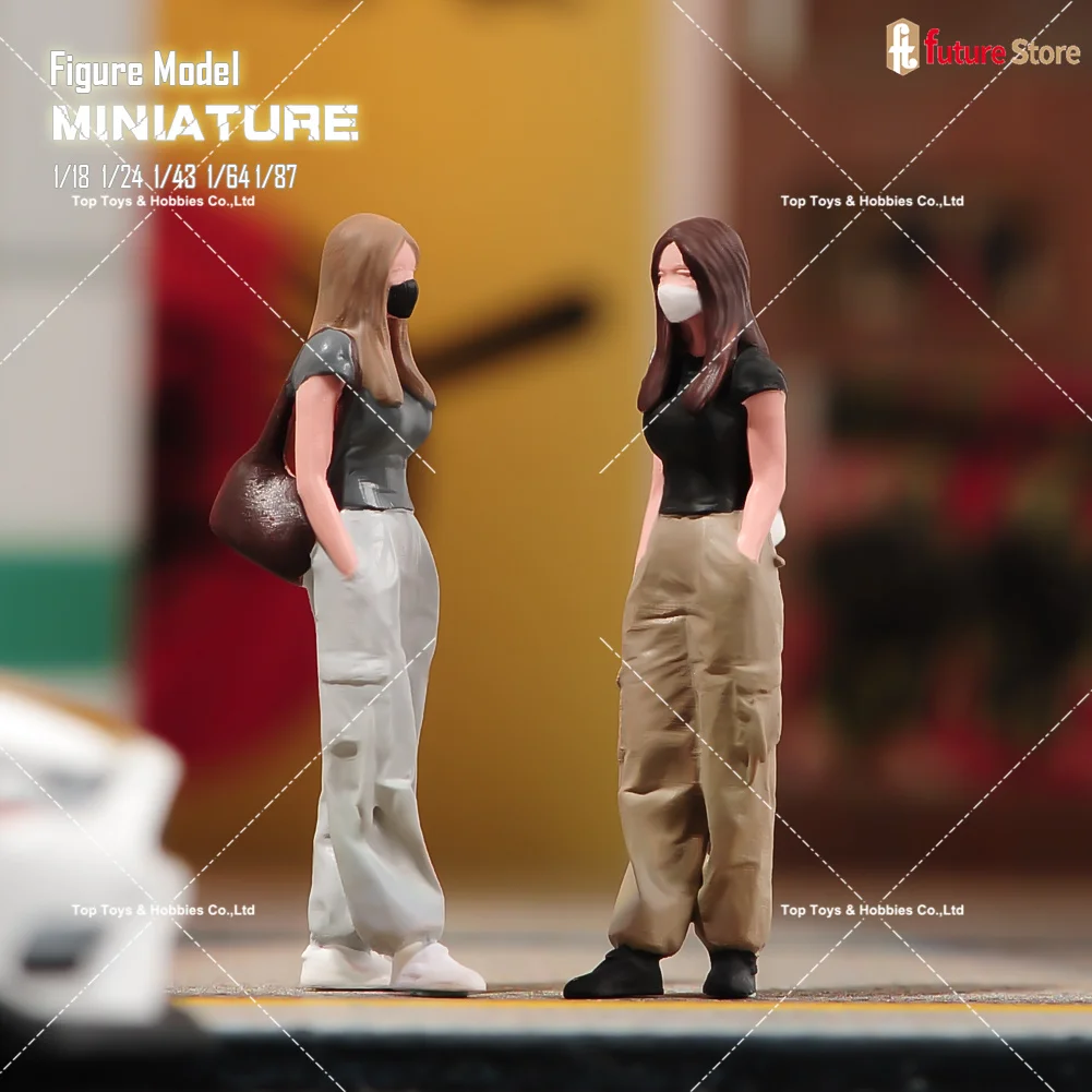Gemalte Miniaturen im Maßstab 1:64, schönes Mädchen, männlich, weiblich, Menschen, Szene, Figur, Mini-Puppe, 3D-Diorama-Modell für Auto, Fahrzeuge, Dekor – Detail 22