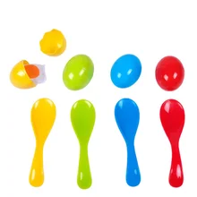 Outdoor Sports Support Toys Eggs Running Games Sensory Training Set spoons with eggs race Educational multifunction game
