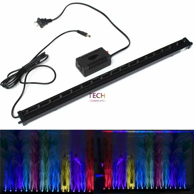 Aquarium Fish Tank Underwater Submersible Air Bubble Colour Changing LED Light AC220-240V 50-60Hz aquarium light aquarium lamp