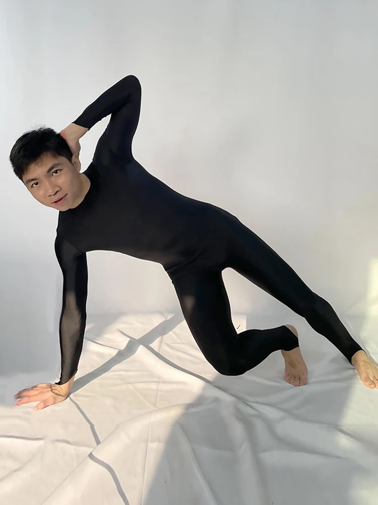 Agoky Femme Justaucorps De Gymnastique Danse Combinaison Strass