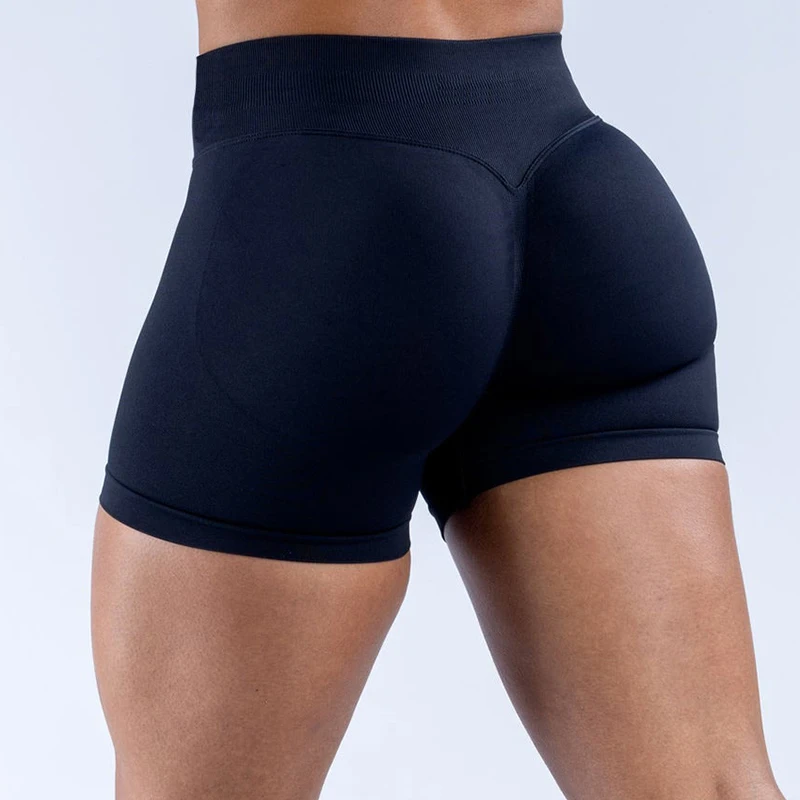 Impact Shorts Women Seamless Yoga Shorts Scrunch Bum Gym Workout Low Waist Short Leggings Booty Stretch Running
